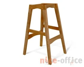 Стул барный SHT-ST34/S65 Ткань, Синий мираж/Светлый орех images