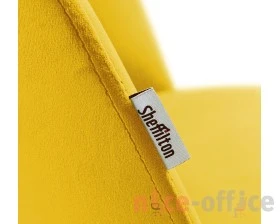 Стул барный SHT-ST35-1/S29 Велюр, Имперский желтый/Хром лак images