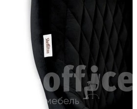 Стул барный SHT-ST38/S65 Велюр, Ночное затмение/Светлый орех images