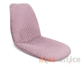 Стул полубарный SHT-ST29-C22/S80-1 Велюр, Розовый зефир/Прозрачный лак/Черный муар images