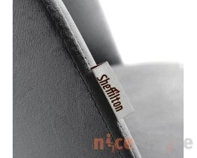 Стул полубарный SHT-ST35-1/S65-1 Велюр, Угольно-серый/Прозрачный лак images