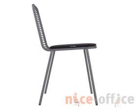 Стул SHT-S153-CN1 Металл/Ткань, Графит муар/Черный images