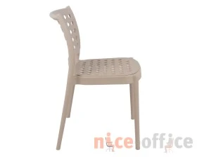 Стул SHT-S181 Пластик, Молочный какао images