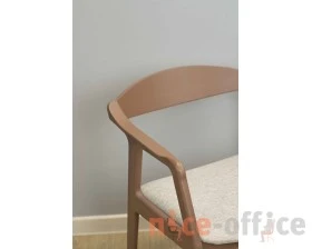 Стул SHT-S202 Ткань, Светлый беж/Коричневый images