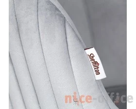 Стул SHT-ST39/S95-WH-1 Велюр, Серое облако/Прозрачный лак/Черный муар images