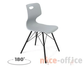 Стул SHT-ST58/S370VP Пластик, Серый/Черный муар images