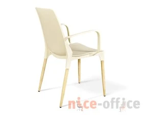 Стул SHT-ST76/S424-C Пластик, Бежевый/Светлый орех images