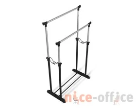 Вешалка-штанга гардеробнаяSHT-WR4150 Черный/Черный муар/Хром лак images