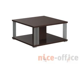 Стол журнальный с металлическими трубками 800х800х400 Кофе / Coffee images