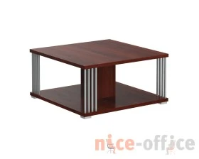 Стол журнальный с металлическими трубками 800х800х400 Кофе / Coffee images