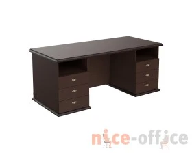 Стол руководителя с 2 тумбами 1800х800х750 Раут / Raut images