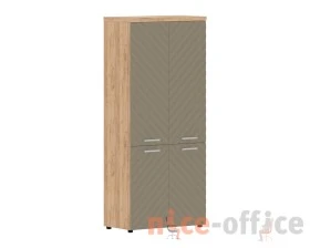 Шкаф с глухими средними и малыми дверьми 854х452х1958 Torr Люкс images