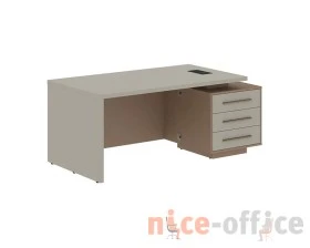 Стол руководителя с тумбой, правый 1800х900х750 Веллион / Velion images