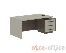 Стол руководителя с тумбой, правый 1800х900х750 Веллион / Velion images