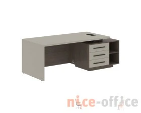 Стол руководителя с тумбой, правый 2100х900х750 Веллион / Velion images