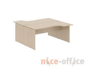 Рабочая станция 2-х местная эргономичная 1600х1806х750 Вейв / Wave images