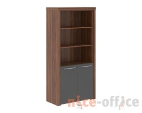 Шкаф с 1 комплектом глухих малых дверей и топом (850х430х1930) Зенн / Zenn images